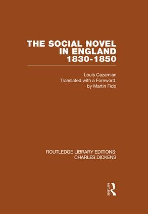 Social Novel in England 1830-1850 (RLE Dickens)