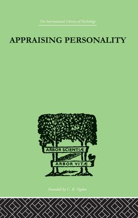 Appraising Personality