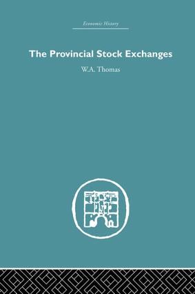 Provincial Stock Exchanges