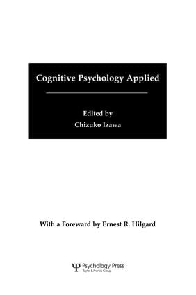 Cognitive Psychology Applied