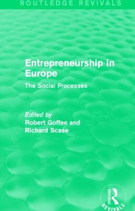 Entrepreneurship in Europe (Routledge Revivals)