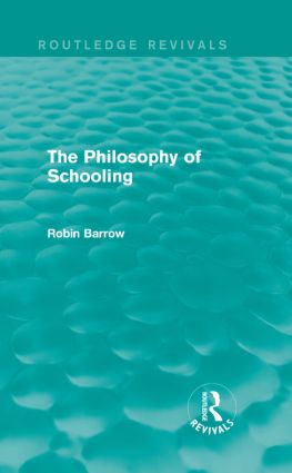 Philosophy of Schooling