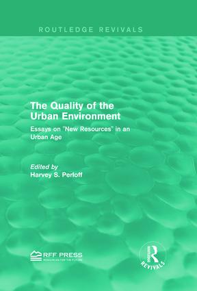 Quality of the Urban Environment