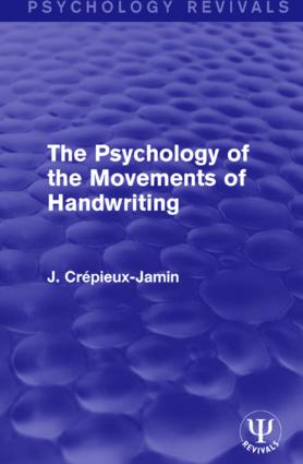 Psychology of the Movements of Handwriting