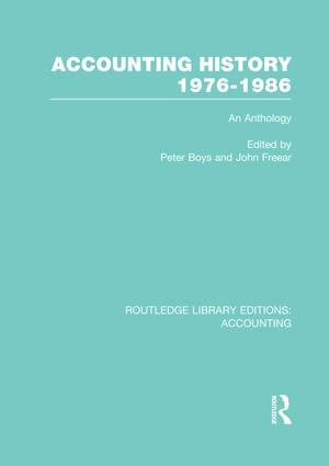 Accounting History 1976-1986 (RLE Accounting)