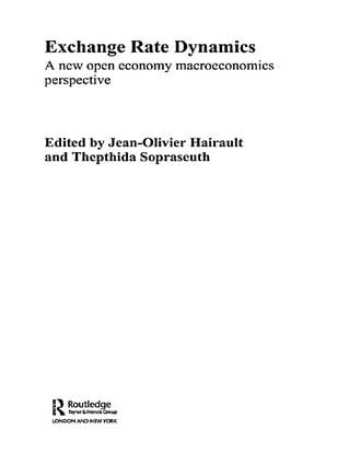 Exchange Rate Dynamics