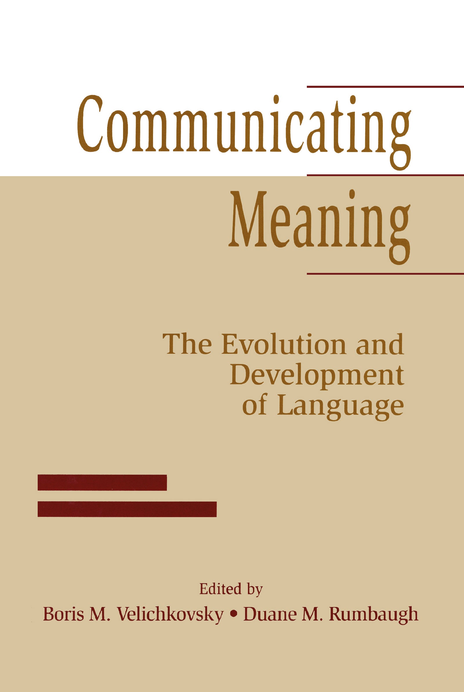 Communicating Meaning
