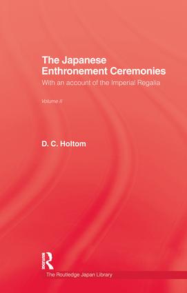 Japanese Enthronement Ceremonies