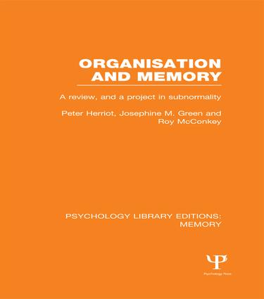Organisation and Memory (PLE: Memory)