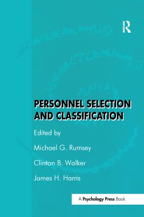 Personnel Selection and Classification