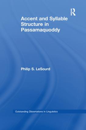 Accent & Syllable Structure in Passamaquoddy