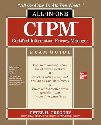 CIPM Certified Information Privacy Manager All-in-One Exam Guide