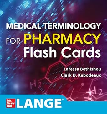 Medical Terminology for Pharmacy Flash Cards