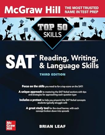 Top 50 SAT Reading, Writing, and Language Skills, Third Edition