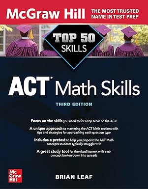 Top 50 ACT Math Skills, Third Edition