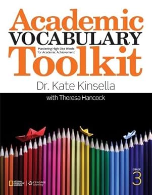Academic Vocabulary Toolkit Grade 3: Student Text