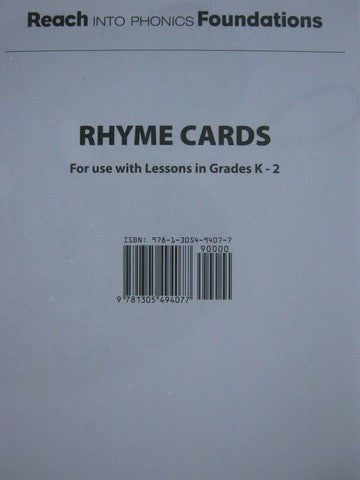 Reach into Phonics Foundations K-2: Rhyme Cards