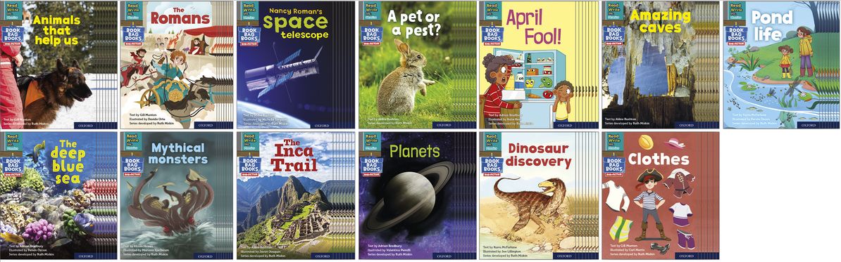 Read Write Inc. Phonics Book Bag Books: Set 7 Grey. Non-Fiction Pack of 130