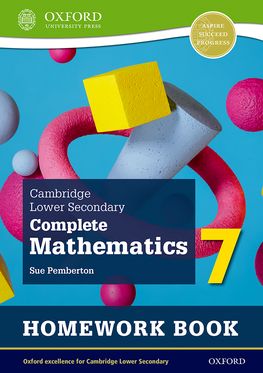 Cambridge Lower Secondary Complete Mathematics 7 Homework Book Pack of 15