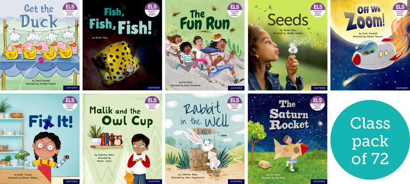 Essential Letters & Sounds: Essential Phonic Readers: OL 1+-3 Class Pack of 72