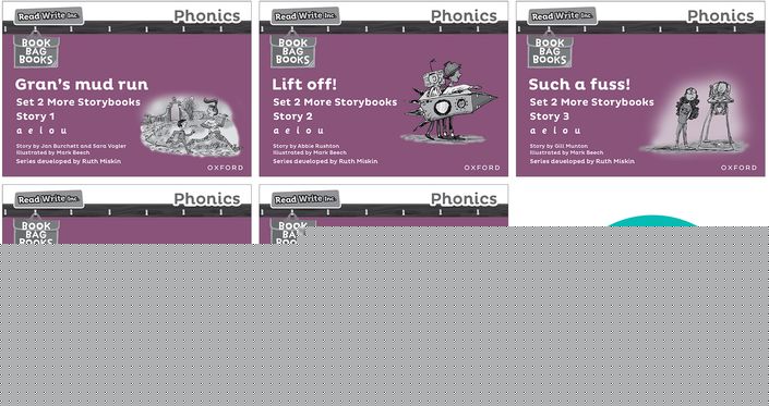 Read Write Inc Phonics: Black & White Purple 2 More SB Class Pack 50