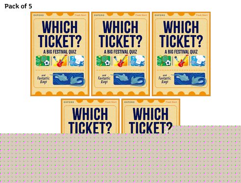 RWI Fresh Start Readers Bk 3: Which Ticket? A Big Festival Quiz Pk of 5