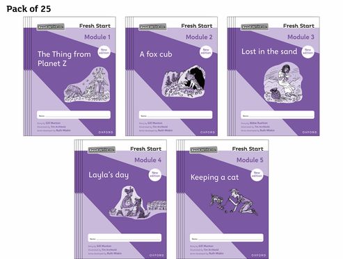 Read Write Inc Fresh Start: 2024 Modules 1-5 - Pack of 25