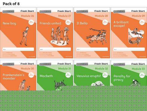 Read Write Inc Fresh Start: 2024 Modules 26-33 - Pack of 8