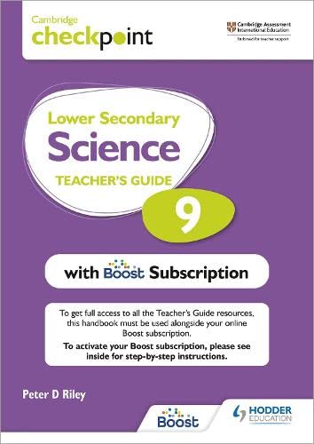 Cambridge Checkpoint Lower Secondary Science Teacher's Guide 9 with Boost Subscription