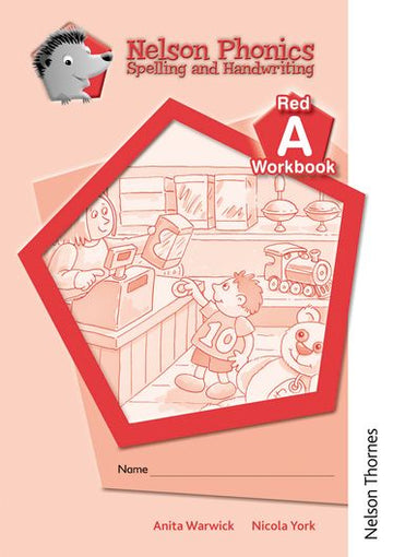 Nelson Phonics Spelling & Handwriting Red Workbooks A Pack of 10