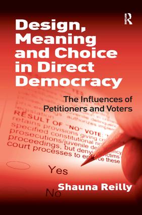 Design, Meaning and Choice in Direct Democracy