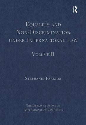 Equality and Non-Discrimination under International Law