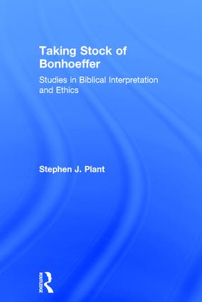 Taking Stock of Bonhoeffer
