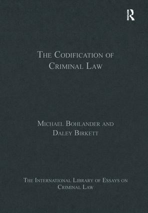 Codification of Criminal Law