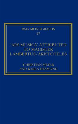 'Ars musica' Attributed to Magister Lambertus/Aristoteles