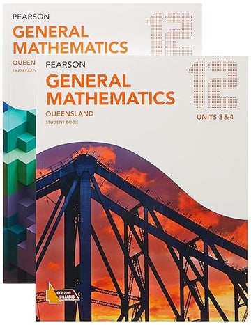 Pearson General Mathematics Queensland 12 Exam Preparation Workbook and Student Book with eBook