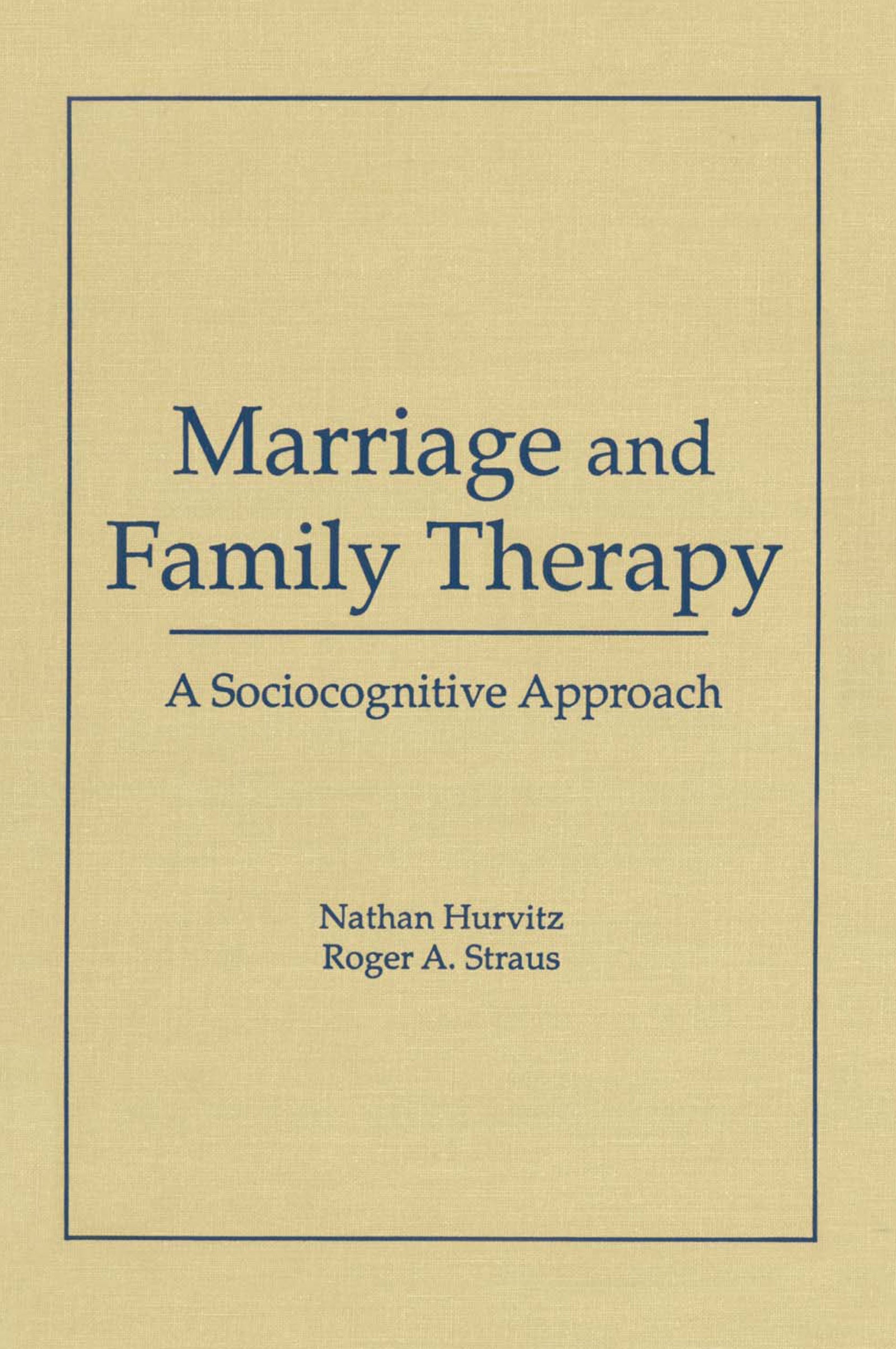 Marriage and Family Therapy