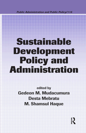 Sustainable Development Policy and Administration