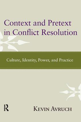 Context and Pretext in Conflict Resolution