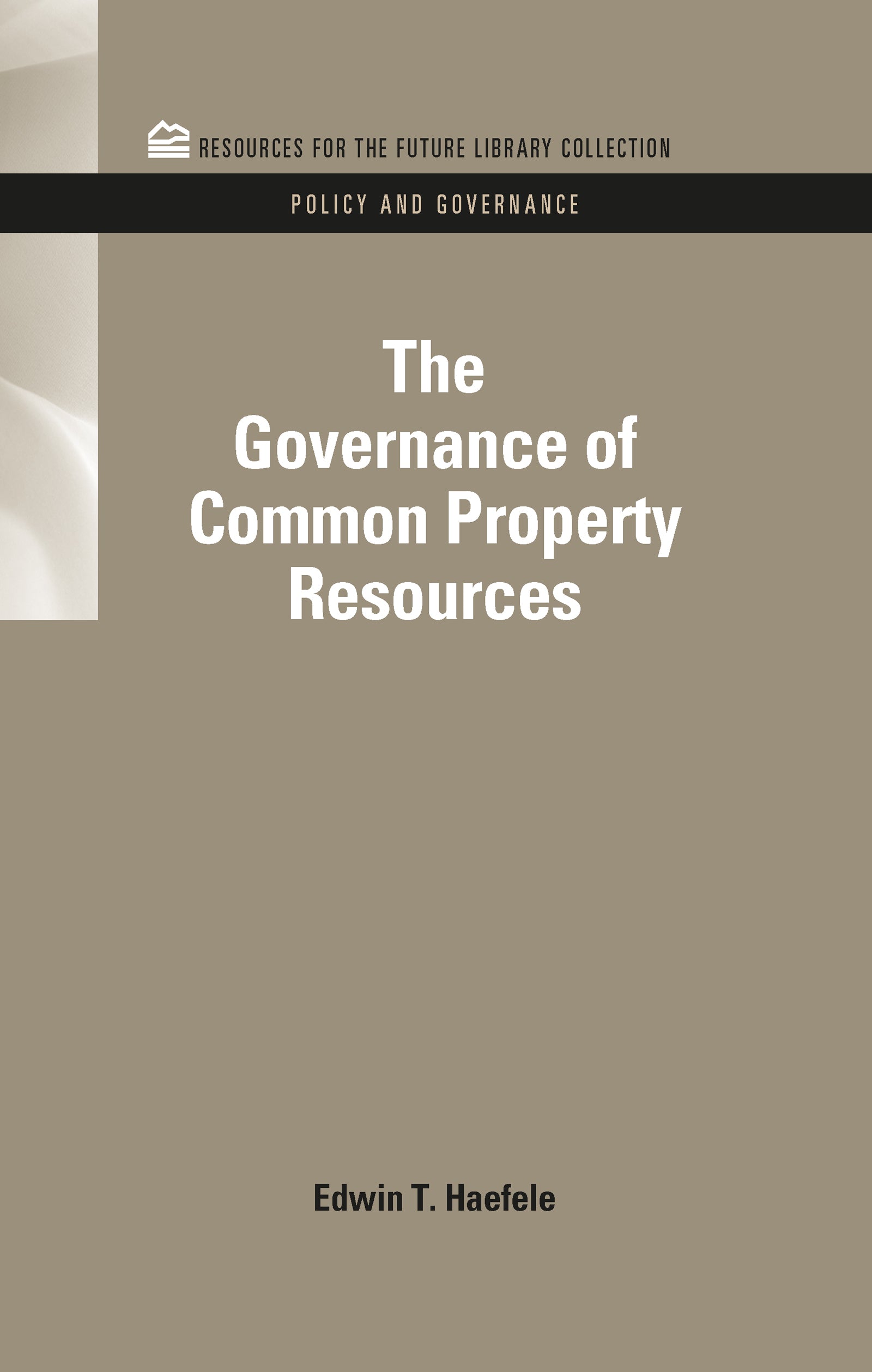 Governance of Common Property Resources