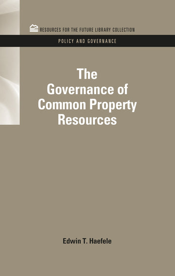 Governance of Common Property Resources