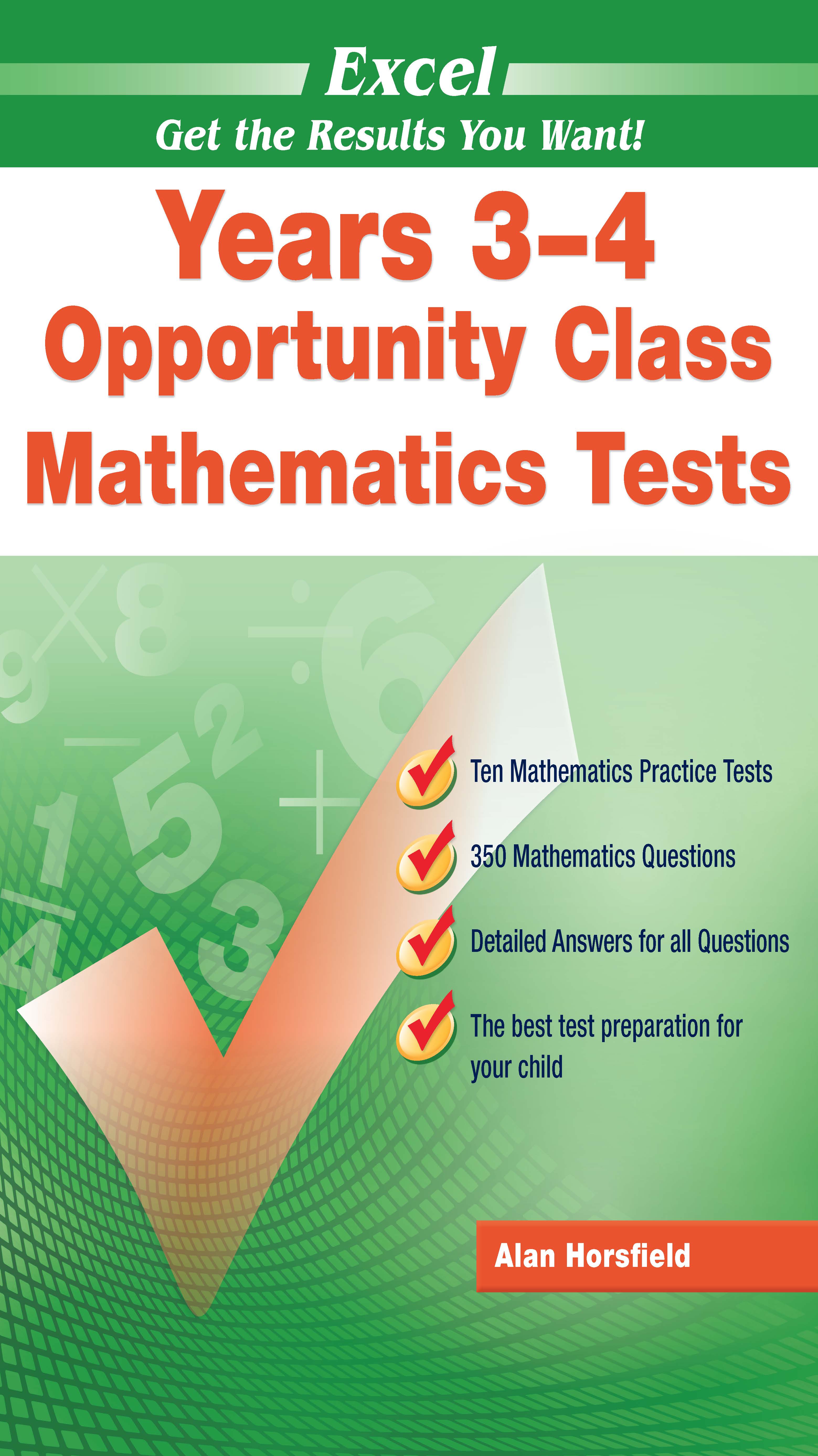 Excel Opportunity Class Mathematics Tests Years 3-4