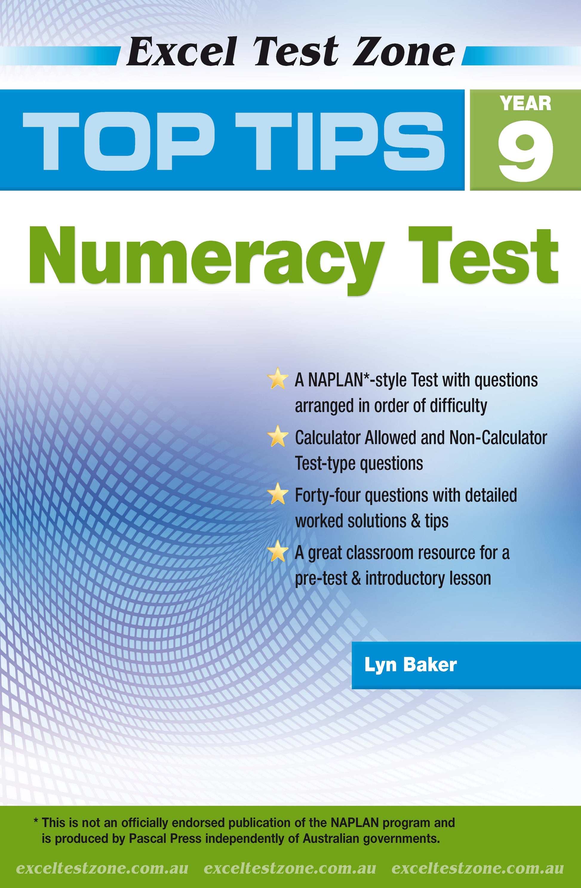 Excel Test Zone Top Tips NAPLAN*-style Numeracy Test Year 9