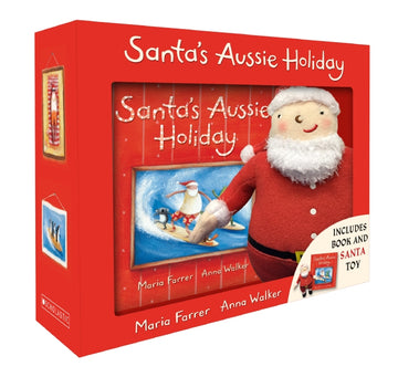 Santa's Aussie Holiday Mini Book + Plush