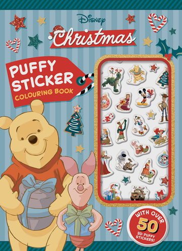 Disney Christmas: Puffy Sticker Colouring Book
