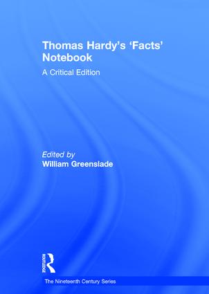 Thomas Hardy’s ‘Facts’ Notebook