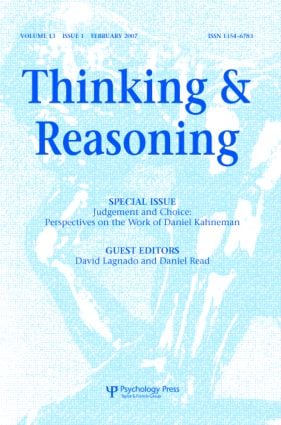 Judgement and Choice: Perspectives on the Work of Daniel Kahneman