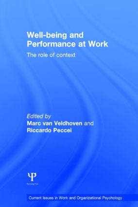 Well-being and Performance at Work