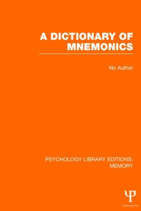 Dictionary of Mnemonics (PLE: Memory)