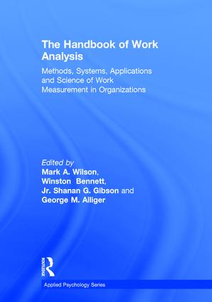 Handbook of Work Analysis